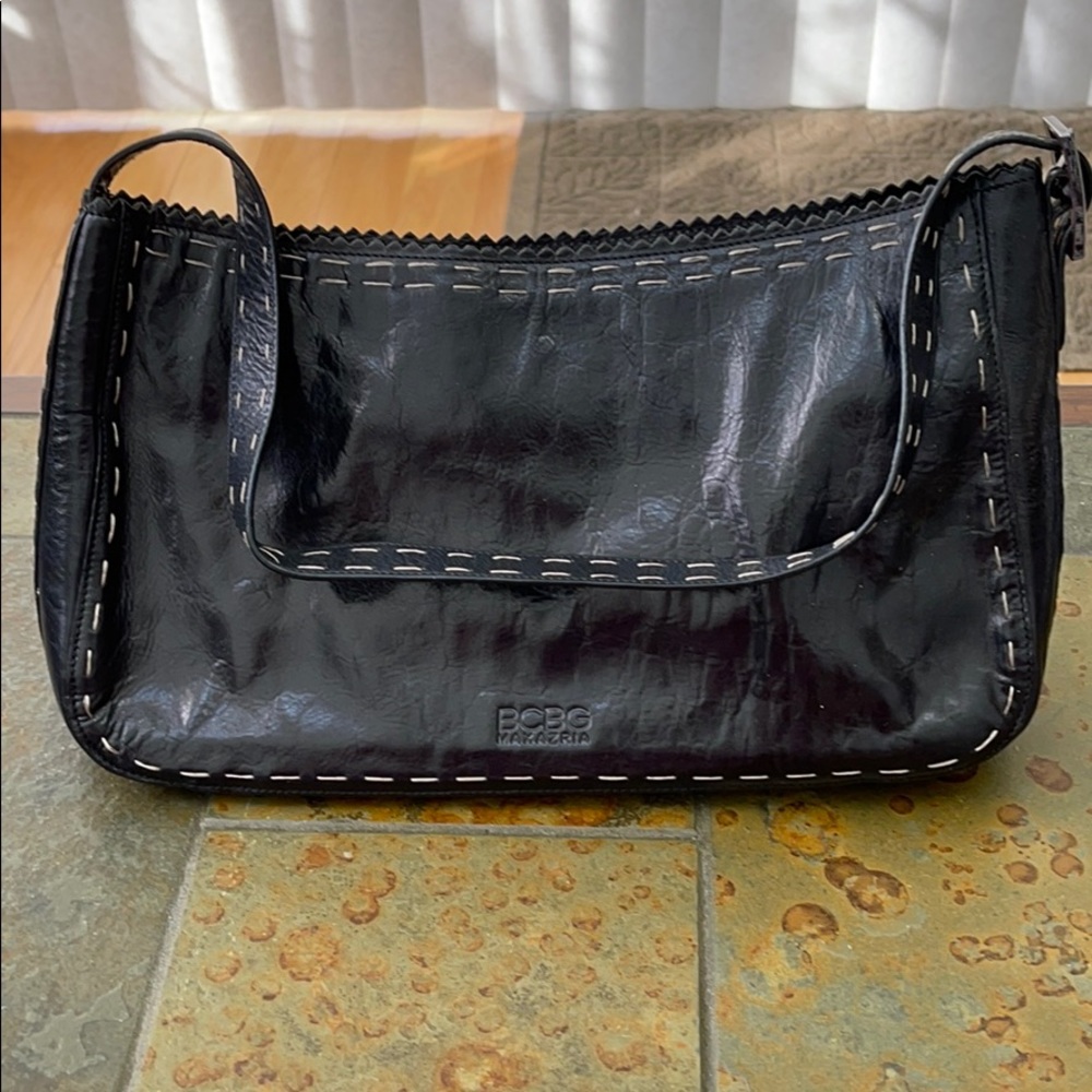 BCBG Leather Shoulder Bag Purse